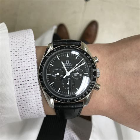 omega leather watch